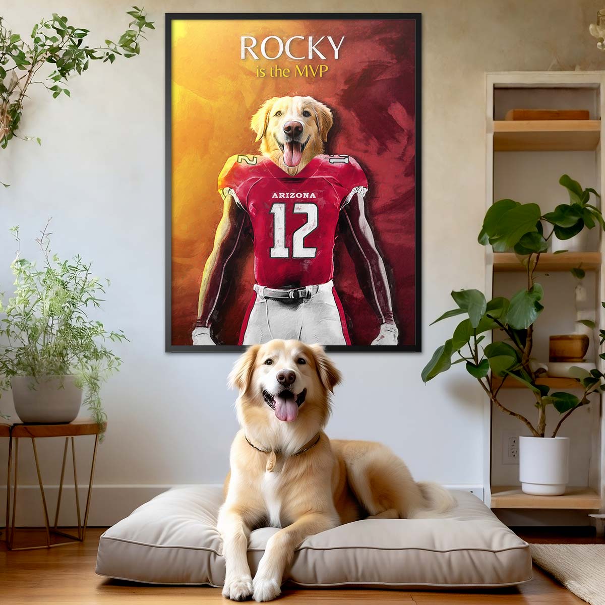 Arizona Cardinals NFL Personalized Locker Room Print