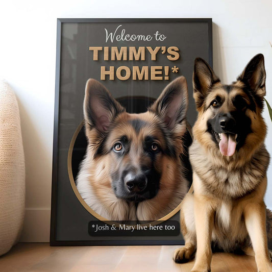 Welcome Home - Custom Dog Portrait