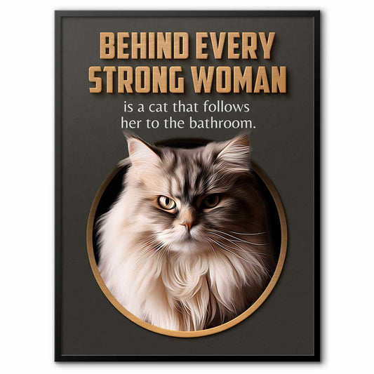 Strong Woman - Custom Cat Portrait