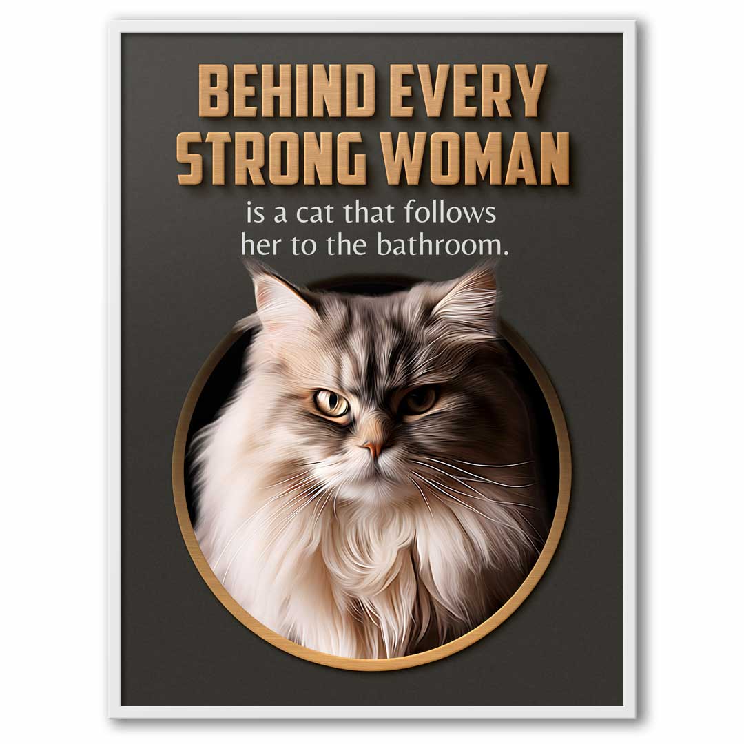 Strong Woman - Custom Cat Portrait