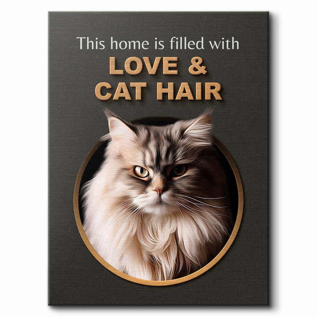 Love & Cat Hair - Custom Cat Portrait