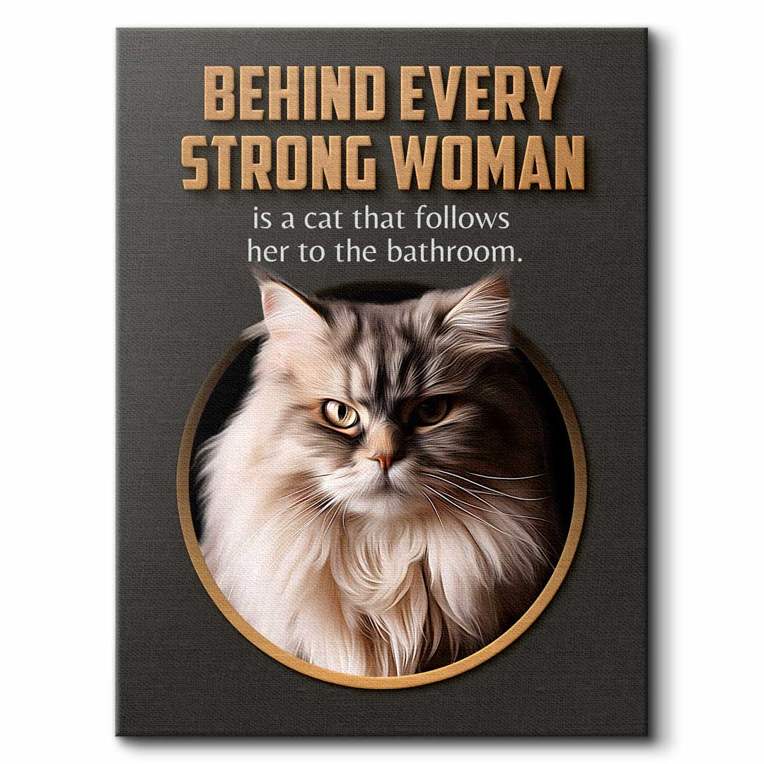 Strong Woman - Custom Cat Portrait