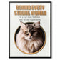 Strong Woman - Custom Cat Portrait