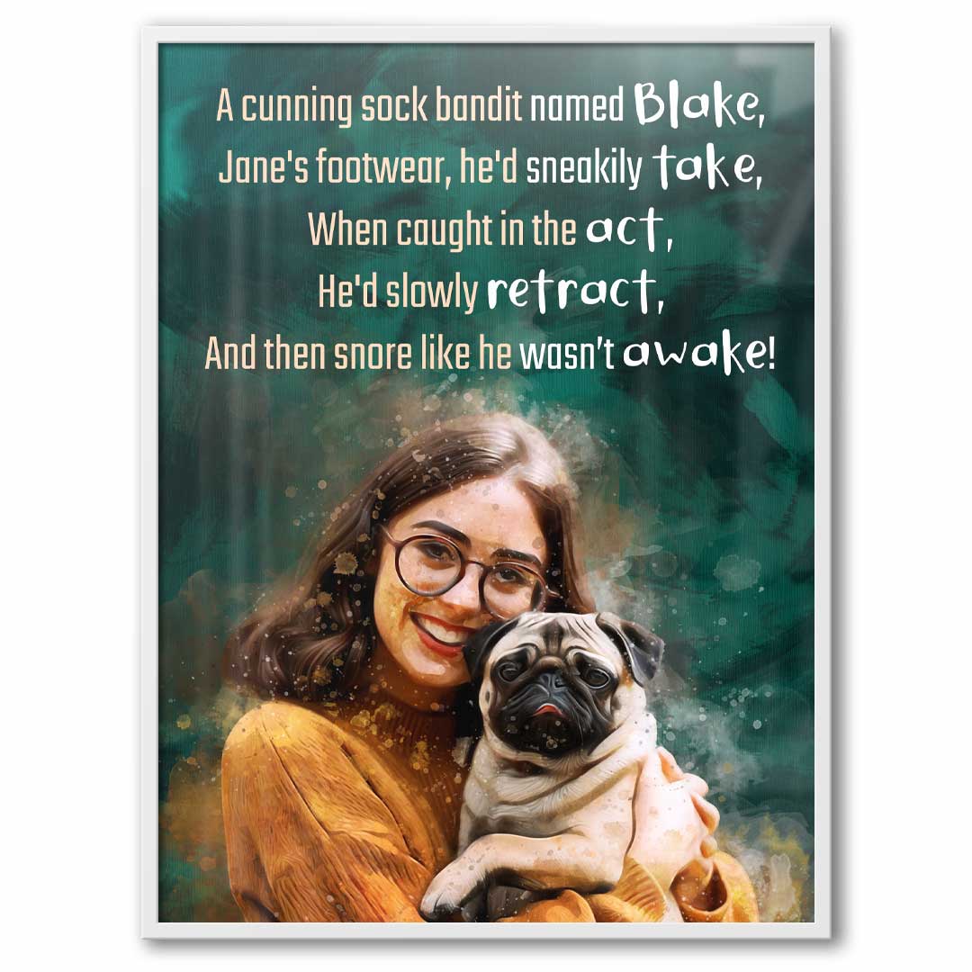 Dog & Human Limerick - Custom Pet Poetry