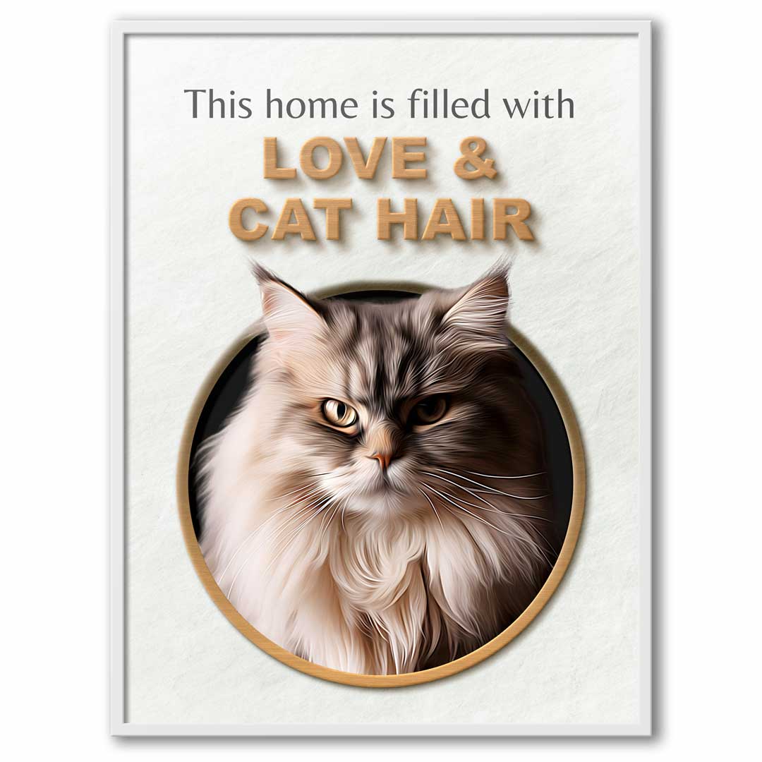 Love & Cat Hair - Custom Cat Portrait