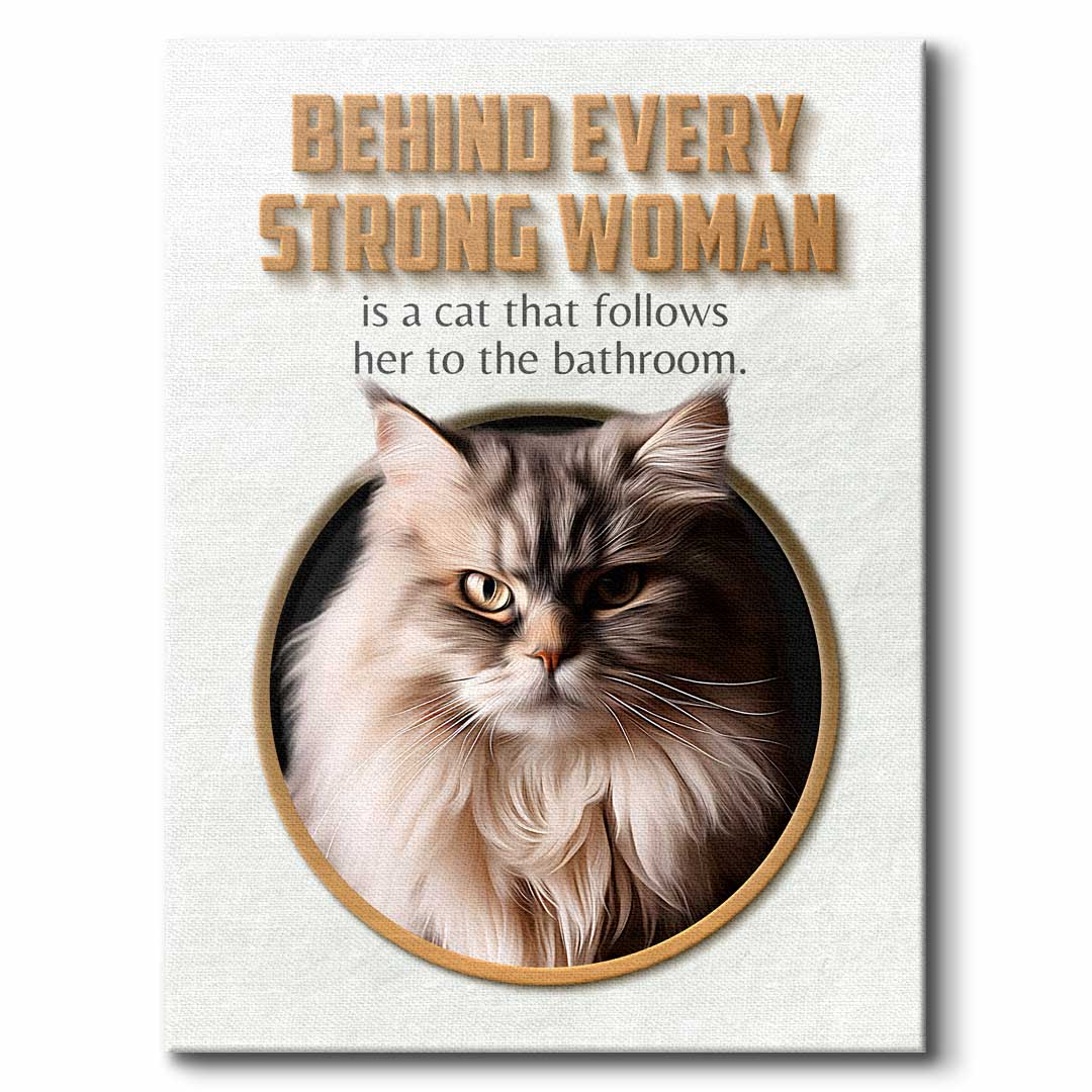 Strong Woman - Custom Cat Portrait