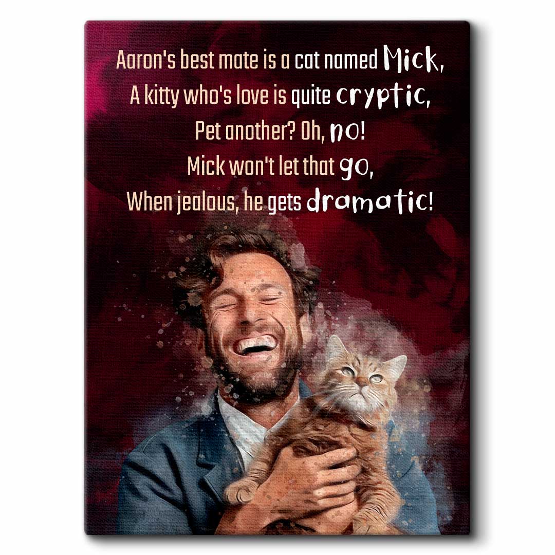 Cat & Human Limerick - Custom Pet Poetry