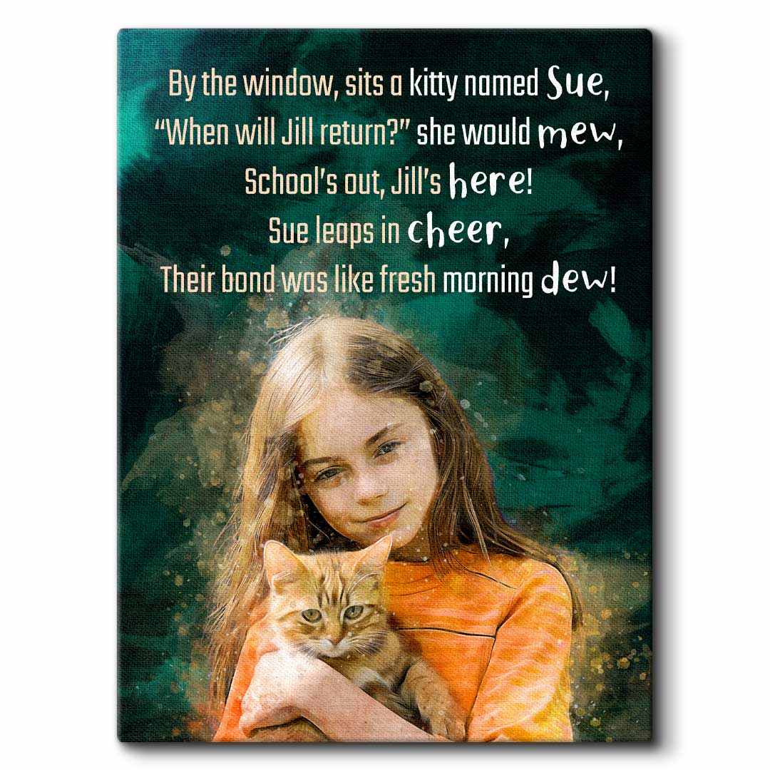 Cat & Human Limerick - Custom Pet Poetry