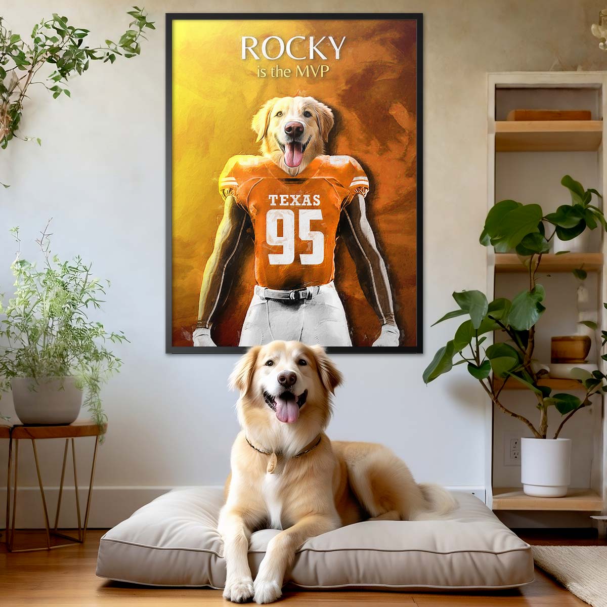 Texas (Austin) - Football Pet Portrait