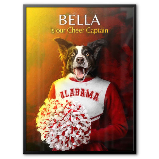 Alabama - Cheerleader Pet Portrait