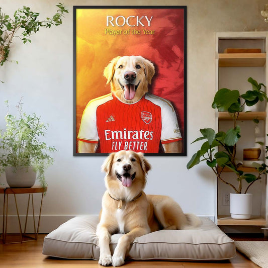 London (Arsenal) - Football Pet Portrait