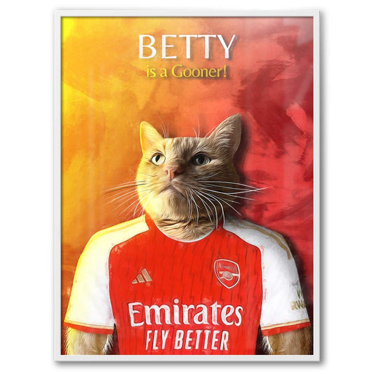 London (Arsenal) - Football Pet Portrait