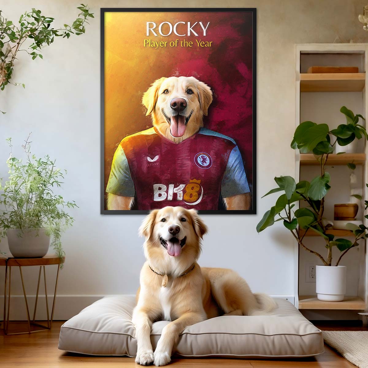 Aston - Football Pet Portrait