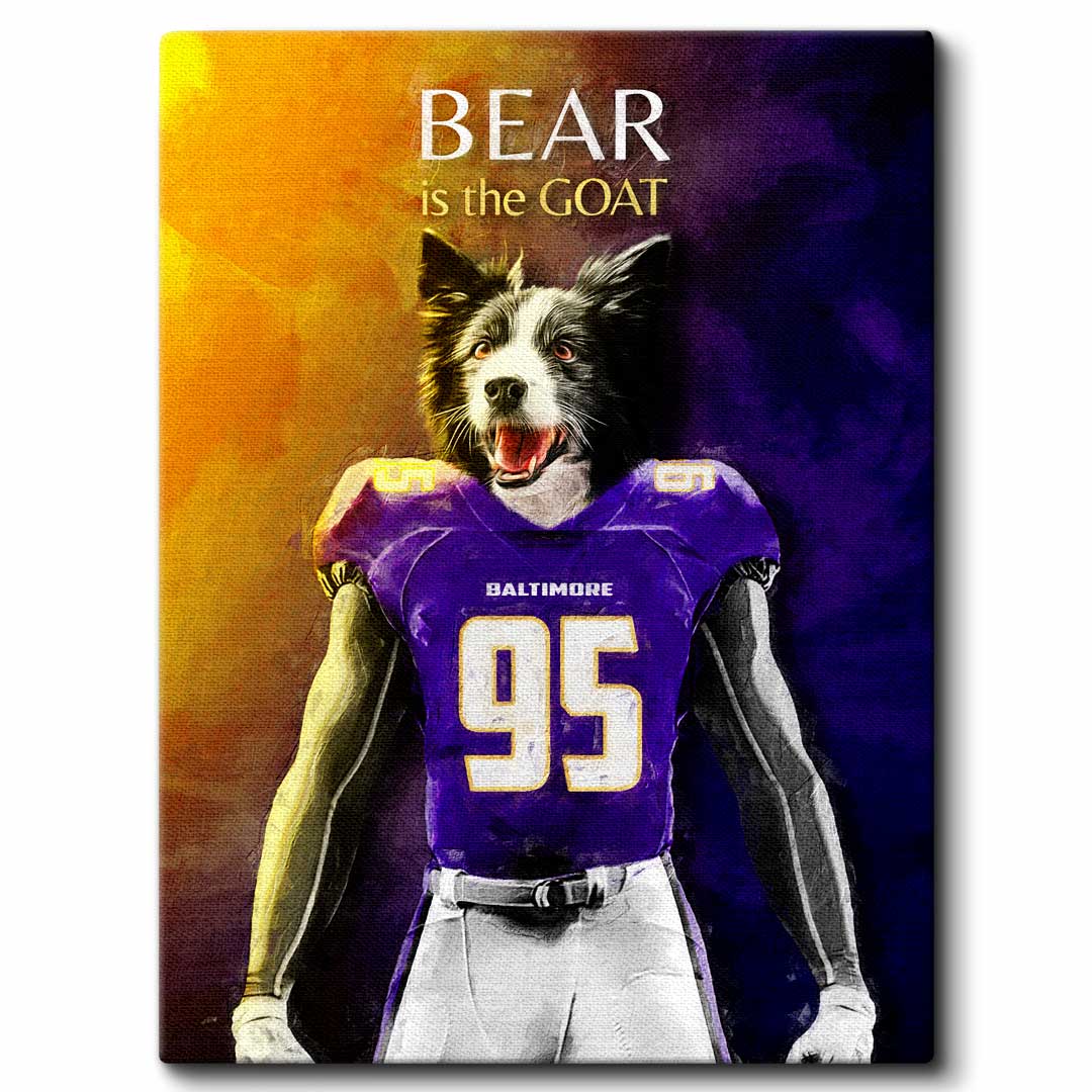 Baltimore - Football Pet Portrait – Soul Carbon