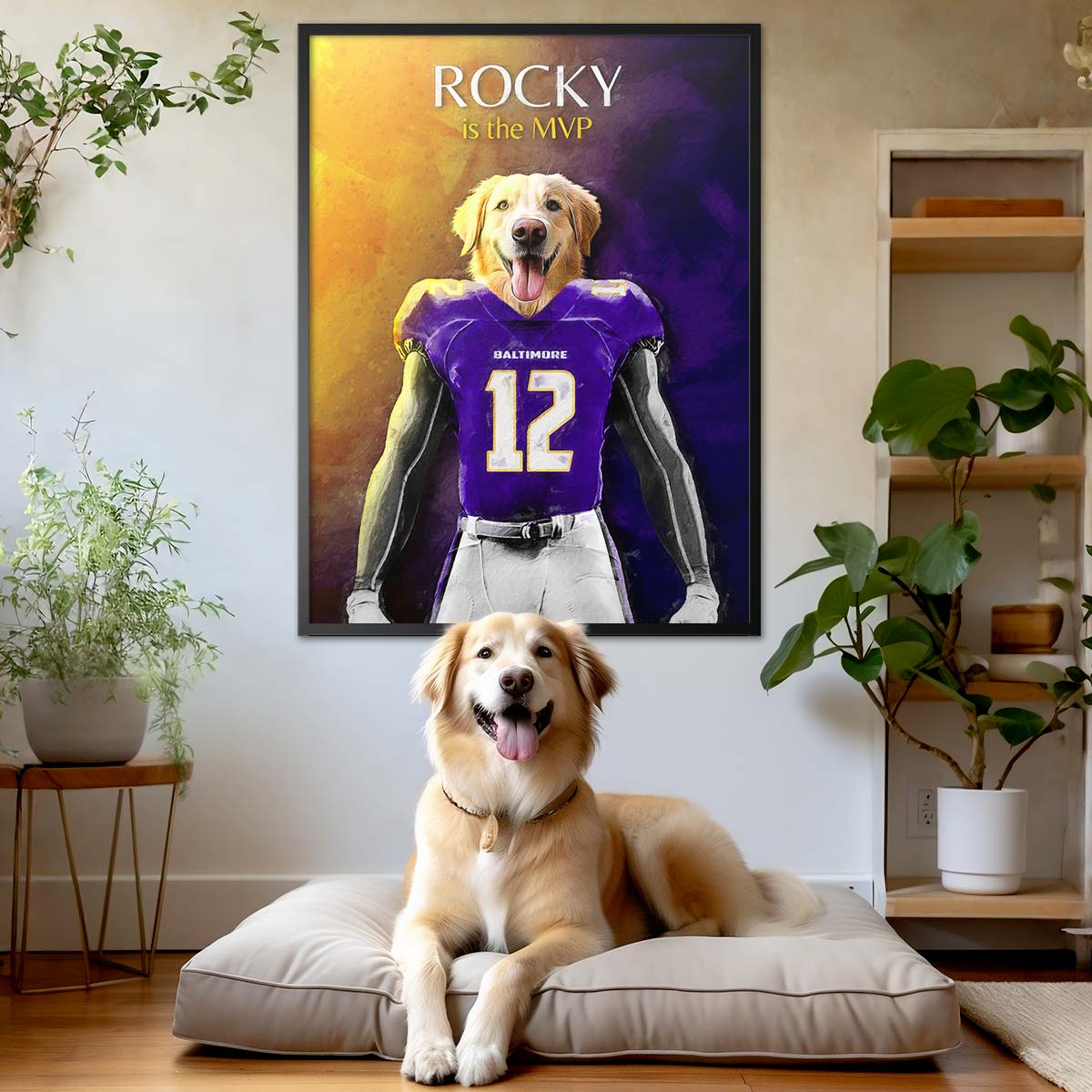 Baltimore - Football Pet Portrait