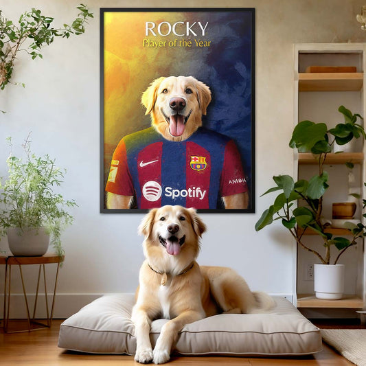 Barcelona - Football Pet Portrait