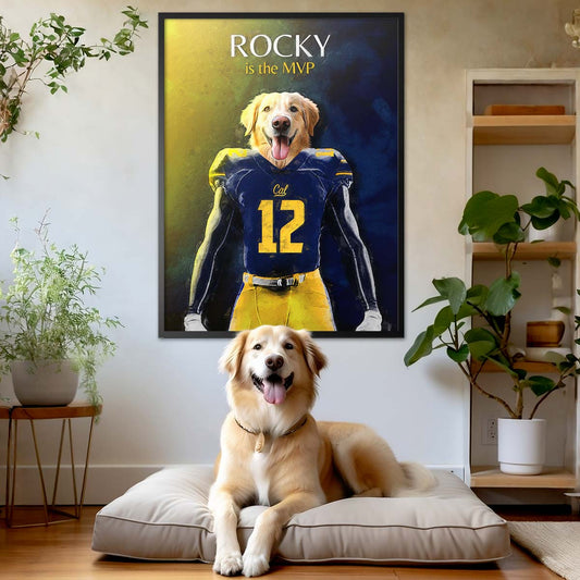 California - Football Pet Portrait