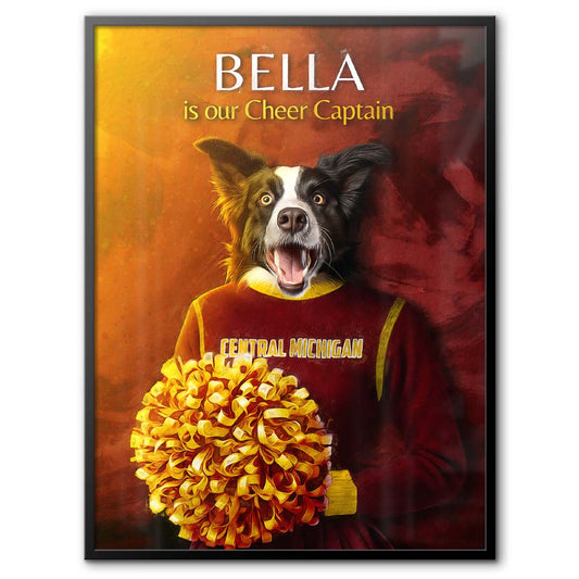 Central Michigan - Cheerleader Pet Portrait