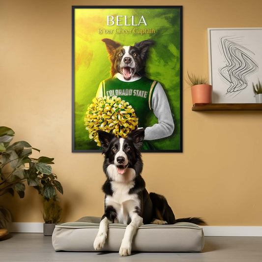 Colorado State - Cheerleader Pet Portrait