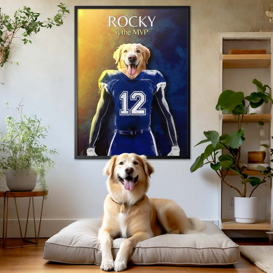 Connecticut - Football Pet Portrait