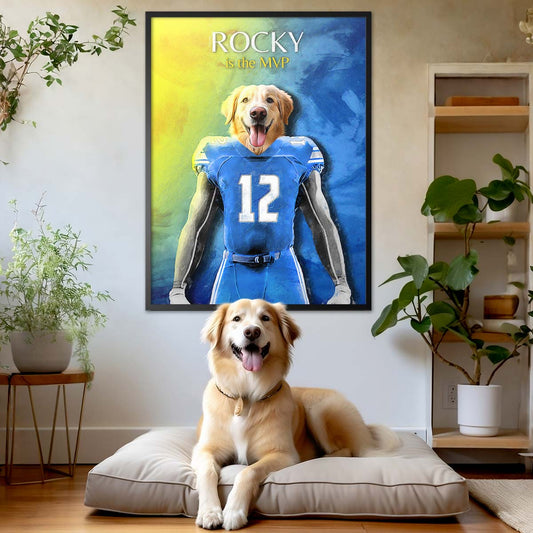 Detroit - Football Pet Portrait