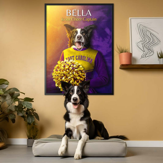 East Carolina - Cheerleader Pet Portrait