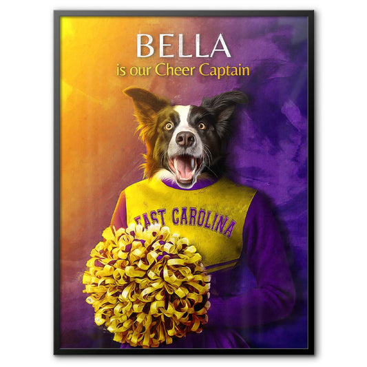 East Carolina - Cheerleader Pet Portrait