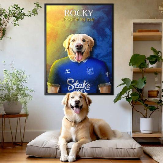 Everton - Football Pet Portrait