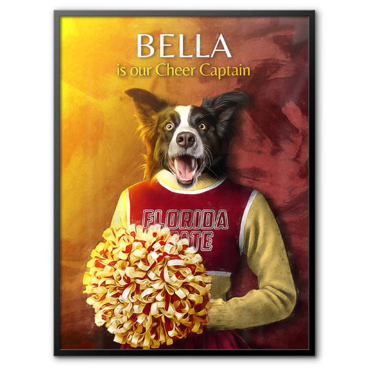 Florida State - Cheerleader Pet Portrait