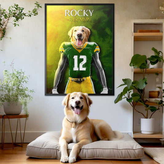 Green Bay - Football Pet Portrait