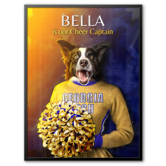 Georgia (Tech) - Cheerleader Pet Portrait