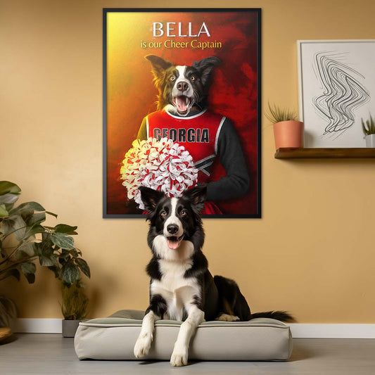 Georgia (Athens) - Cheerleader Pet Portrait