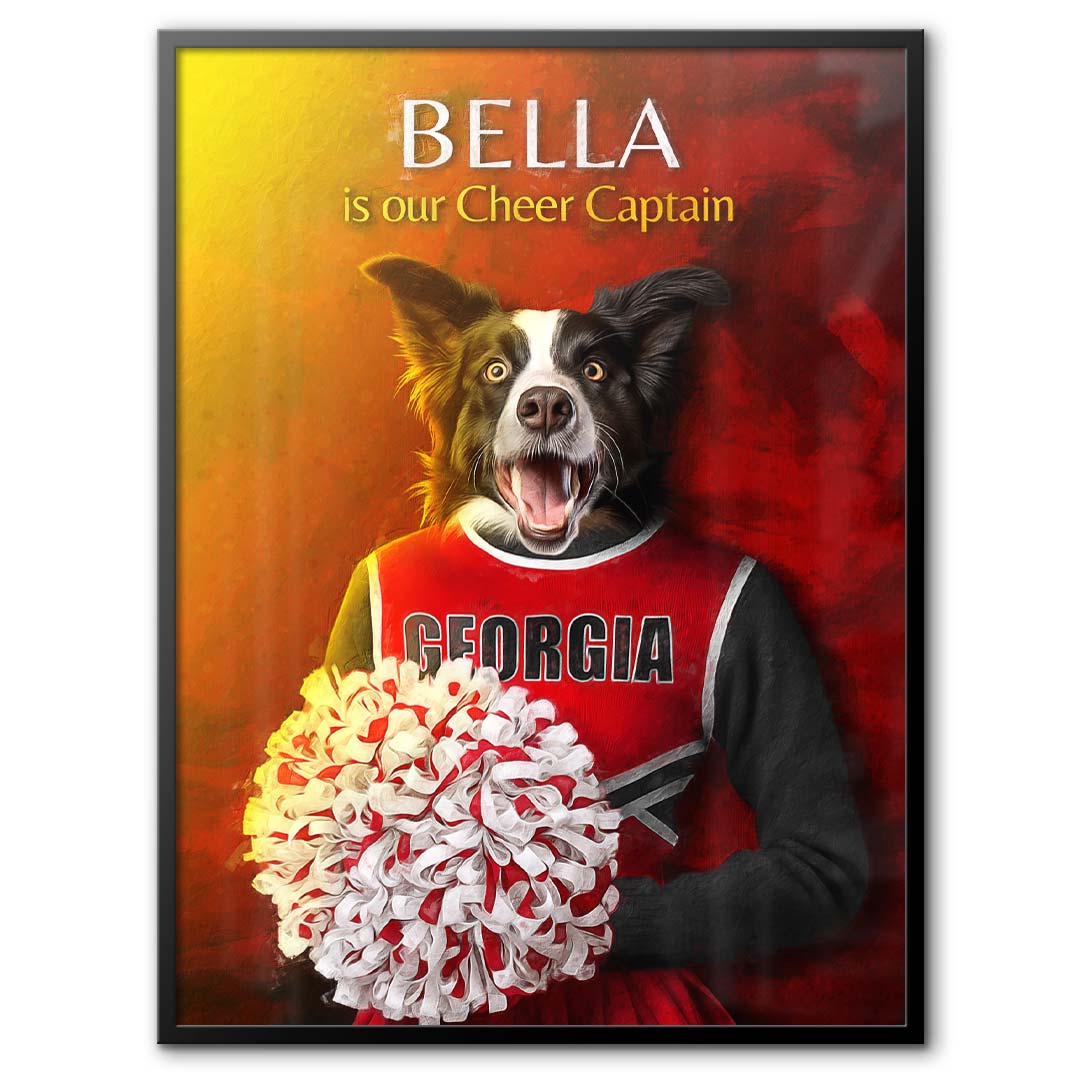 Georgia (Athens) - Cheerleader Pet Portrait