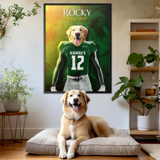 Hawai'i - Football Pet Portrait