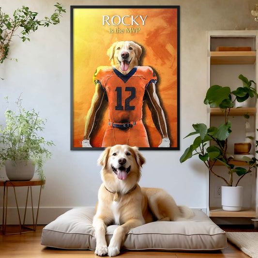 Illinois - Football Pet Portrait