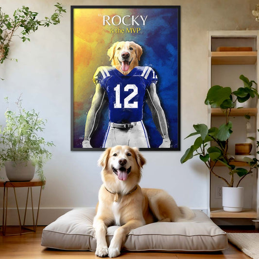 Indianapolis - Football Pet Portrait