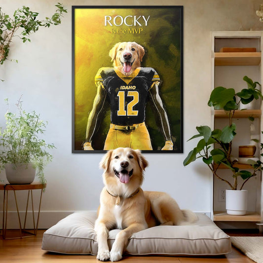 Idaho - Football Pet Portrait