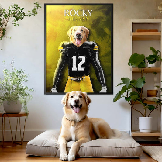 Iowa - Football Pet Portrait