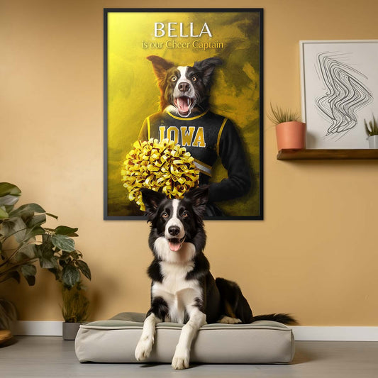 Iowa - Cheerleader Pet Portrait