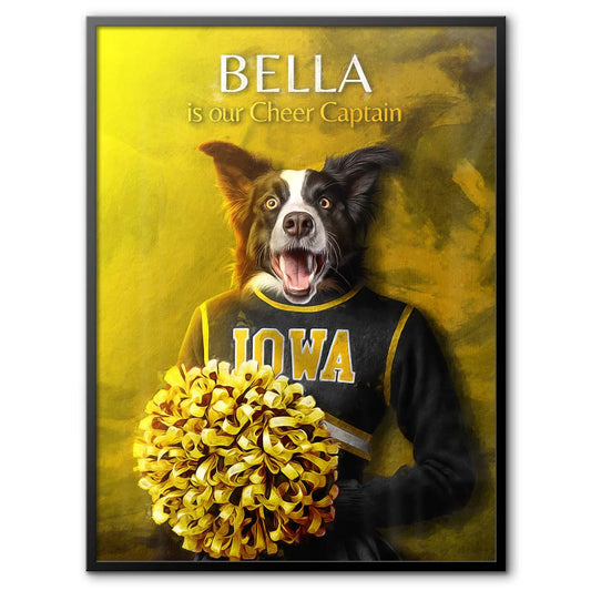 Iowa - Cheerleader Pet Portrait