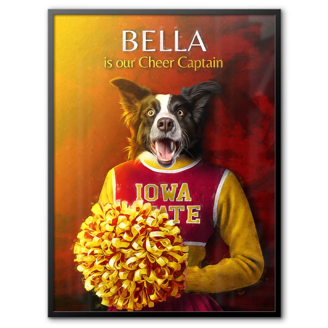 Iowa State - Cheerleader Pet Portrait