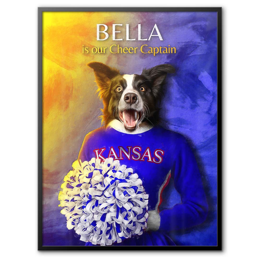 Kansas - Cheerleader Pet Portrait