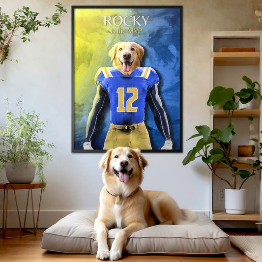 Los Angeles - Football Pet Portrait