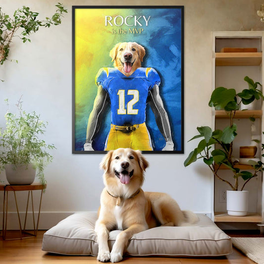 Los Angeles - Football Pet Portrait