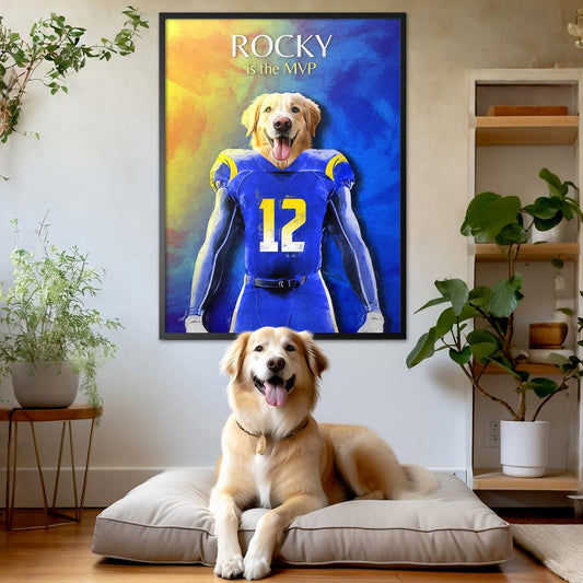 Los Angeles - Football Pet Portrait