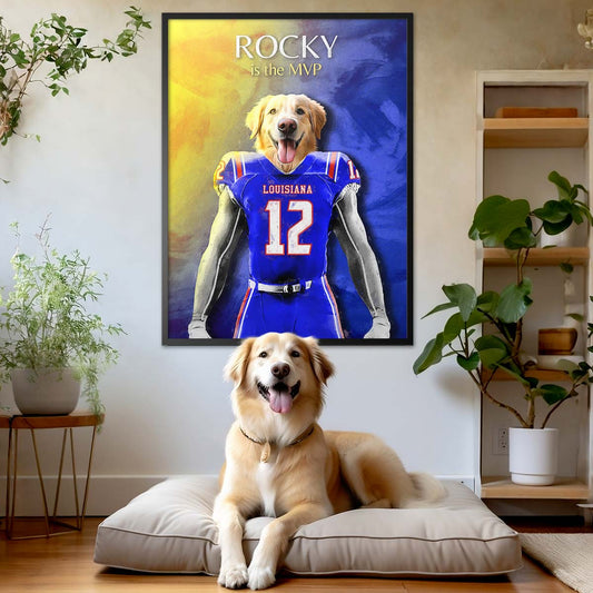 Louisiana (Tech) - Football Pet Portrait