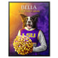 Louisiana State - Cheerleader Pet Portrait