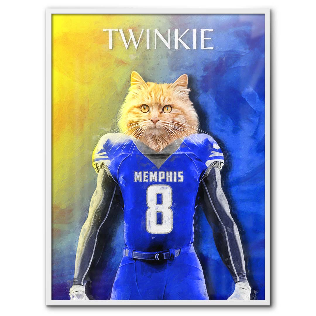 Memphis - Football Pet Portrait