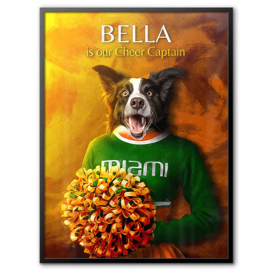 Miami - Cheerleader Pet Portrait