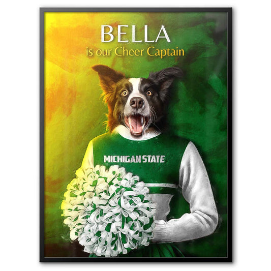 Michigan State - Cheerleader Pet Portrait